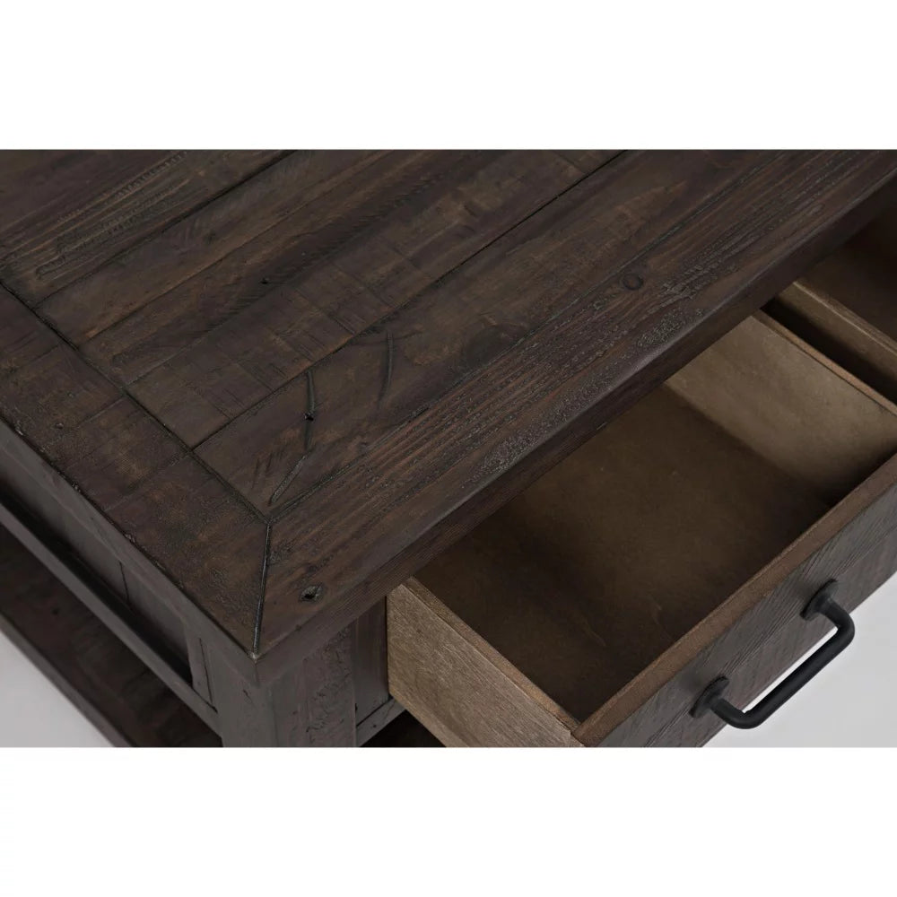 48" Rustic Reclaimed Pine 3 Drawer Coffee Table W3431