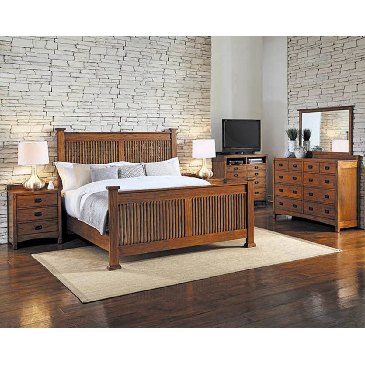 Solid Wood Bedroom Nightstand T87113