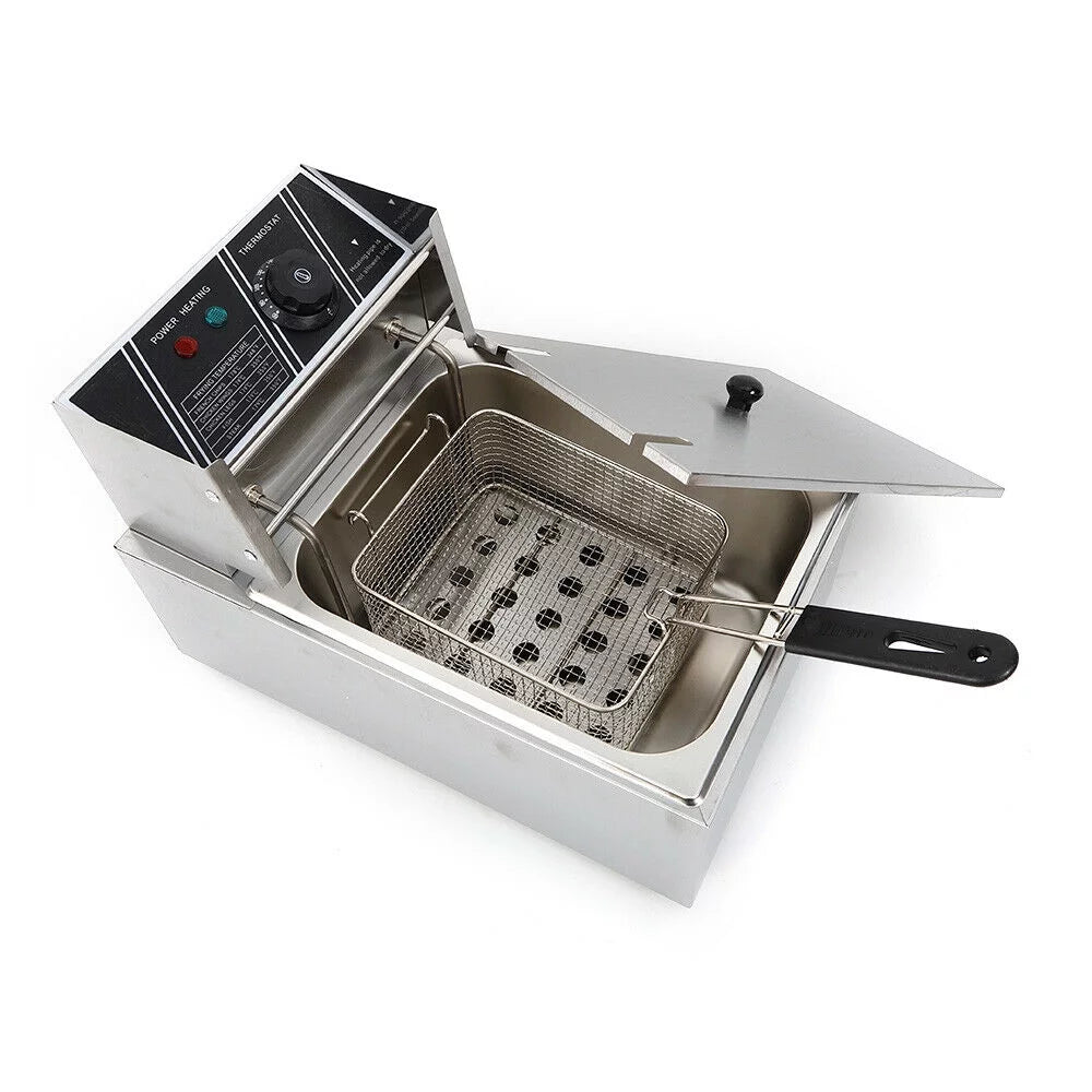 2500W 6L Stainless Steel Electric Deep Fryer H541689