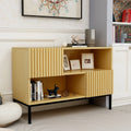 Modern Sideboard Buffet with Wavy Grain Doors Z665