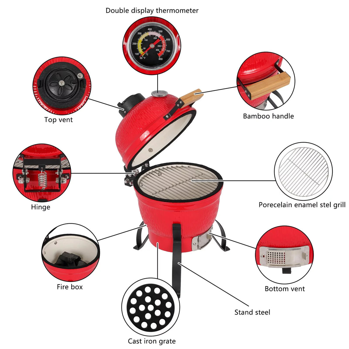 Charcoal Kamado Grill Y636121