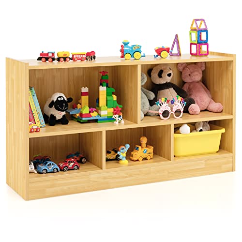 Wooden 5-Section Toy Storage Organizer P137