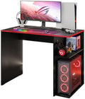 Compact Gaming Computer Desk with 2 Shelves and Monitor Stand M1487