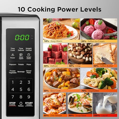 700W 0.7 Cu.ft Stainless Steel Digital Microwave Oven U159819