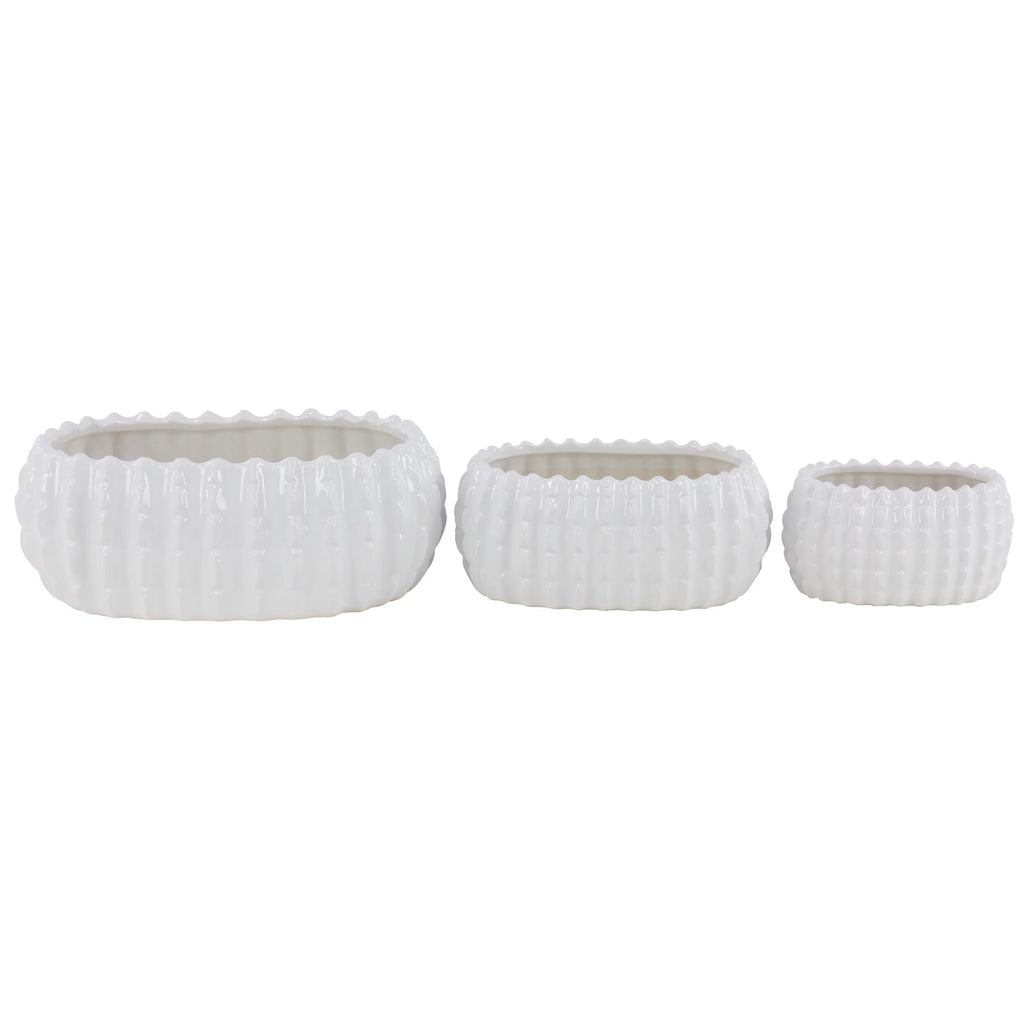 White Ceramic Planter (3 Count) R629794