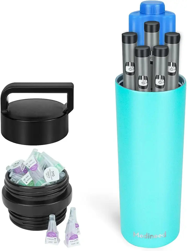 Estojo de viagem refrigerado para insulina com bolsas de gelo V18162