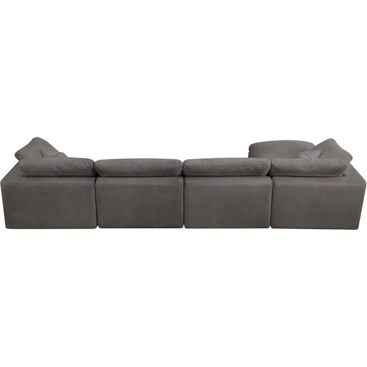 Gray Velvet Modular Sectional R5945
