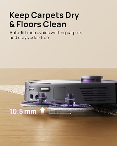 Robot Vacuum and Mop Combo with Extendable Pad A10777