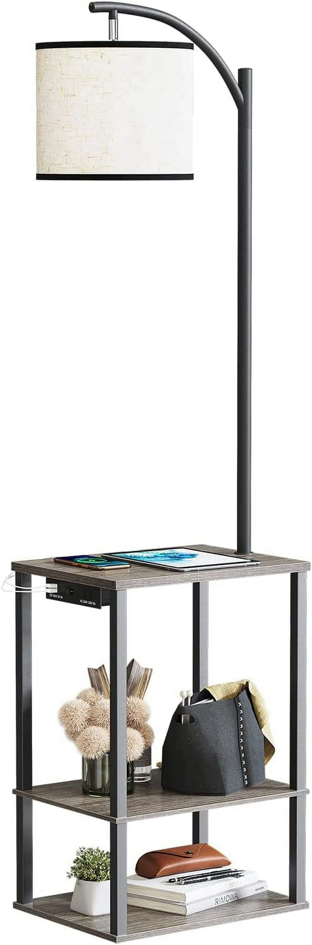 Floor Lamp with Table and Shelves M3415