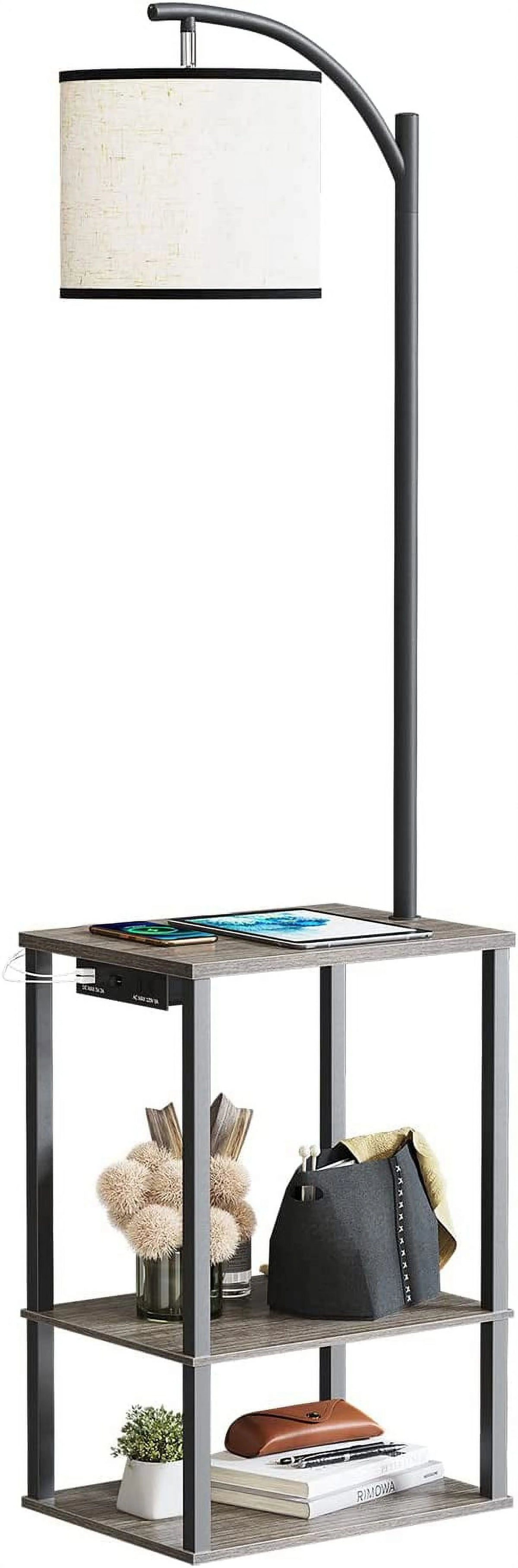 Floor Lamp with Table and Shelves M3415