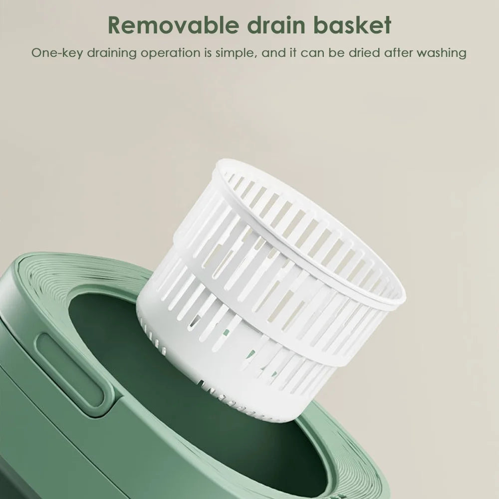 Pink Foldable Mini Washing Machine 8L H2599