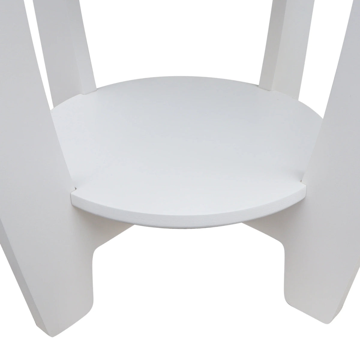2 Tiers Wooden Round End Table H873053