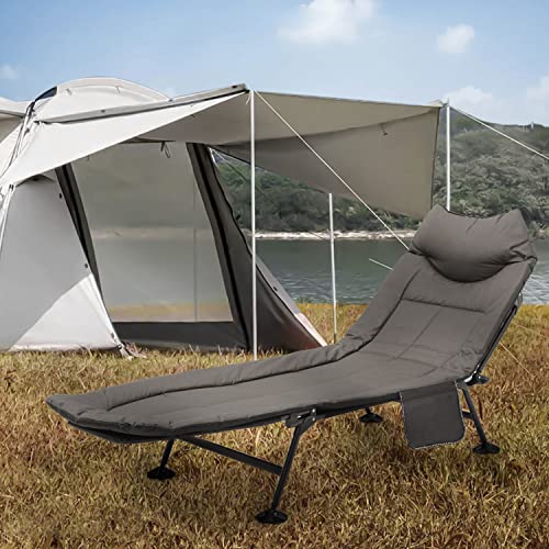 Adjustable Reclining Camping Bed with Carry Bag Q96440