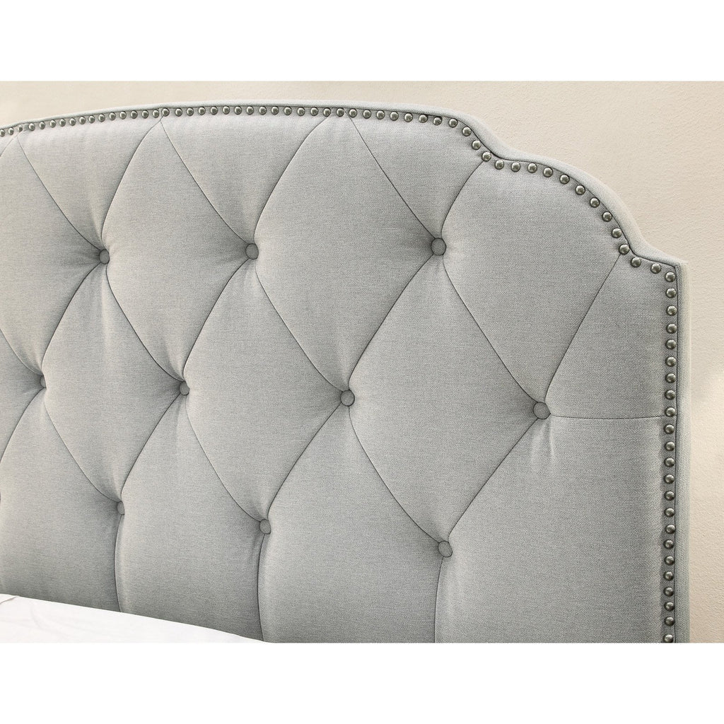 King All-In-One Shaped Corners Upholstered Bed N1858