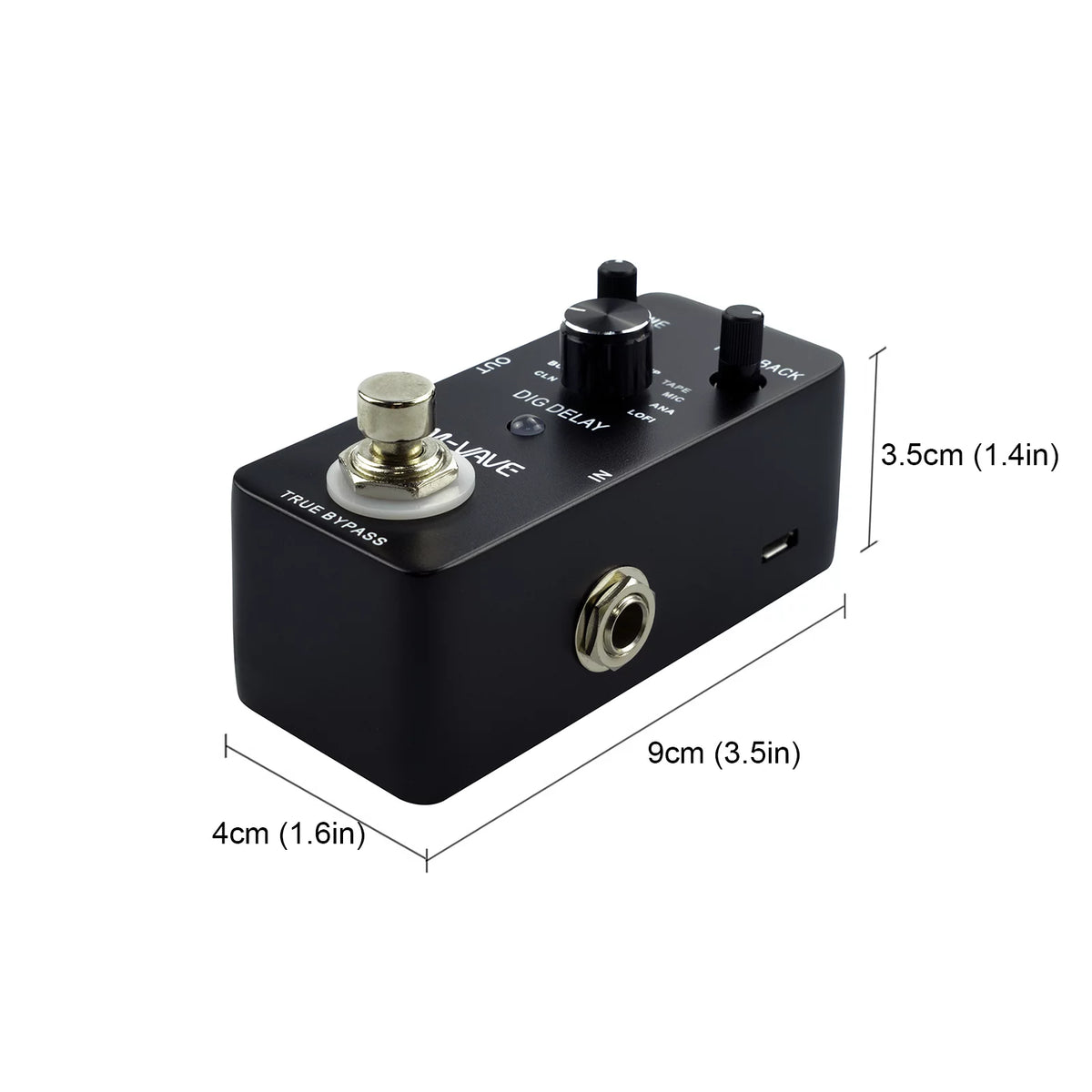 Digital Delay Guitar Effect Pedal with 9 Delay Effects True Bypass F5039