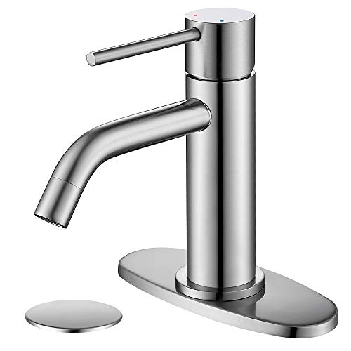 Brushed Gold Single Handle Vessel Sink Faucet U5246