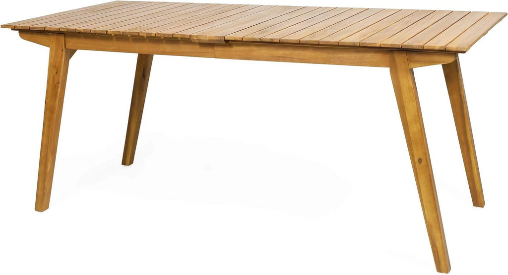 Rustic Acacia Wood Outdoor Dining Table K136510