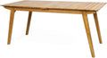 Rustic Acacia Wood Outdoor Dining Table K136510