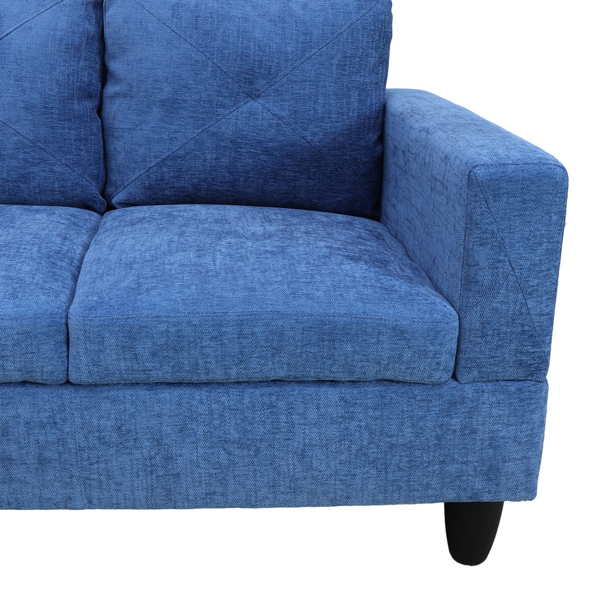 Blue Linen 2-Piece Sofa Set N1775