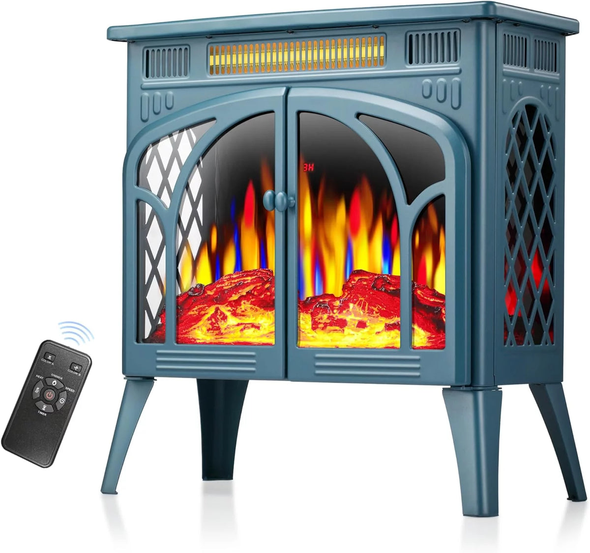 3D Infrared Electric Fireplace Stove C15427