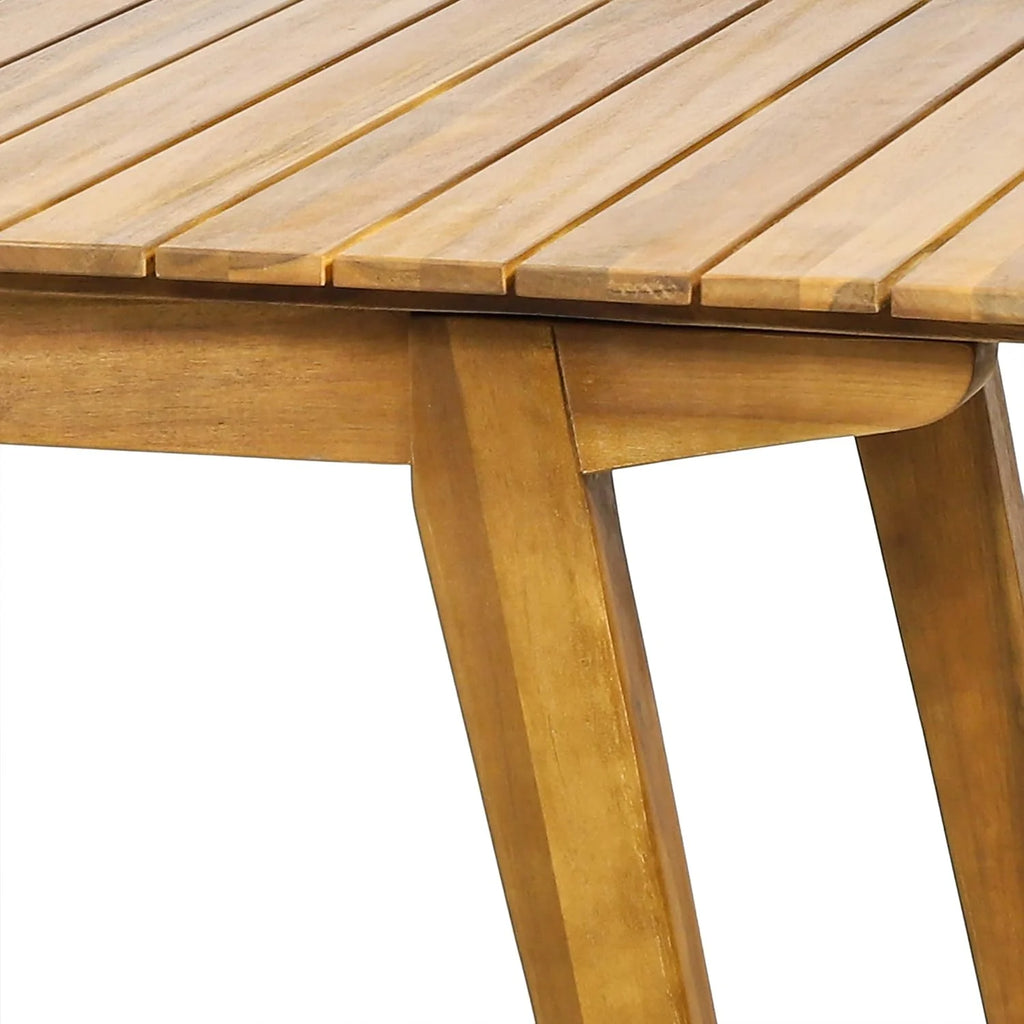 Rustic Acacia Wood Outdoor Dining Table K136510