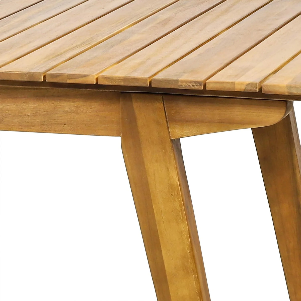 Rustic Acacia Wood Outdoor Dining Table K136510