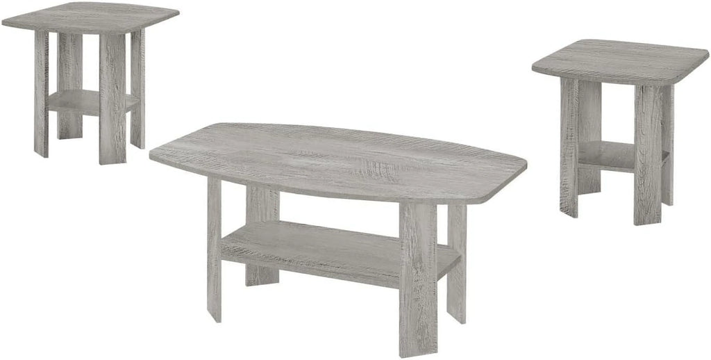 Grey Laminate 3Pcs Coffee End Side Table Z2011