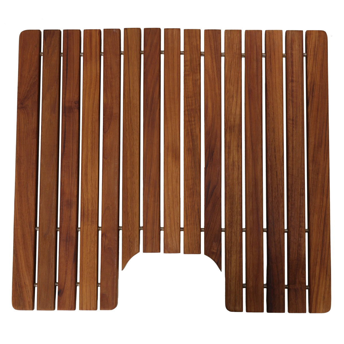 Solid Teak Wood Toilet Mat 20 x 18 R877112
