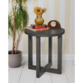 21" Round End Table Grey Y516435
