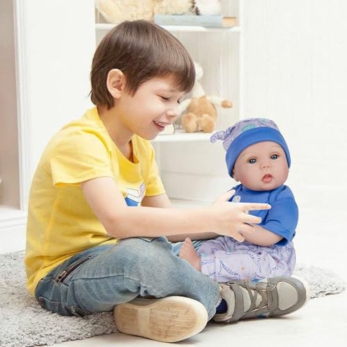 Lifelike Girl Doll 22 inch Silicone Newborn Baby Doll with Bunny Toy H2852
