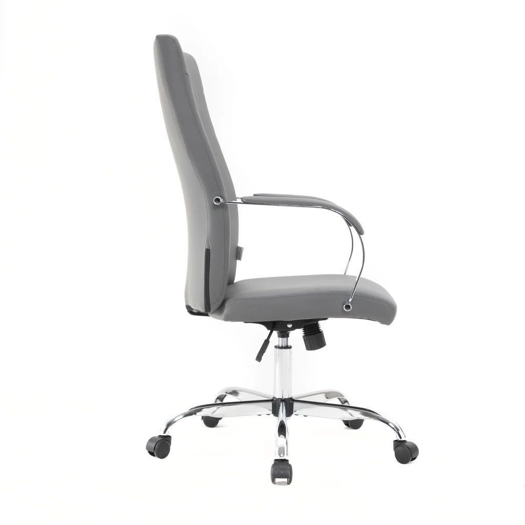 Adjustable Height Leather Office Chair with Tilt & 360 Degree Swivel E19982