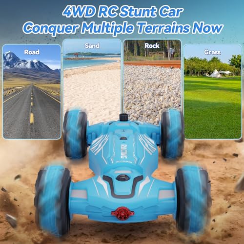 4WD Remote Control Stunt Car with Lights Music Sprayer H415