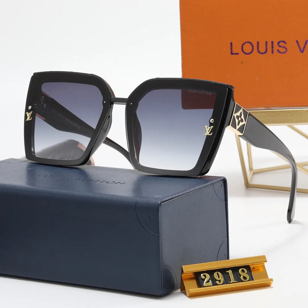 Simple Letter Print Polarized Sunglasses J18786