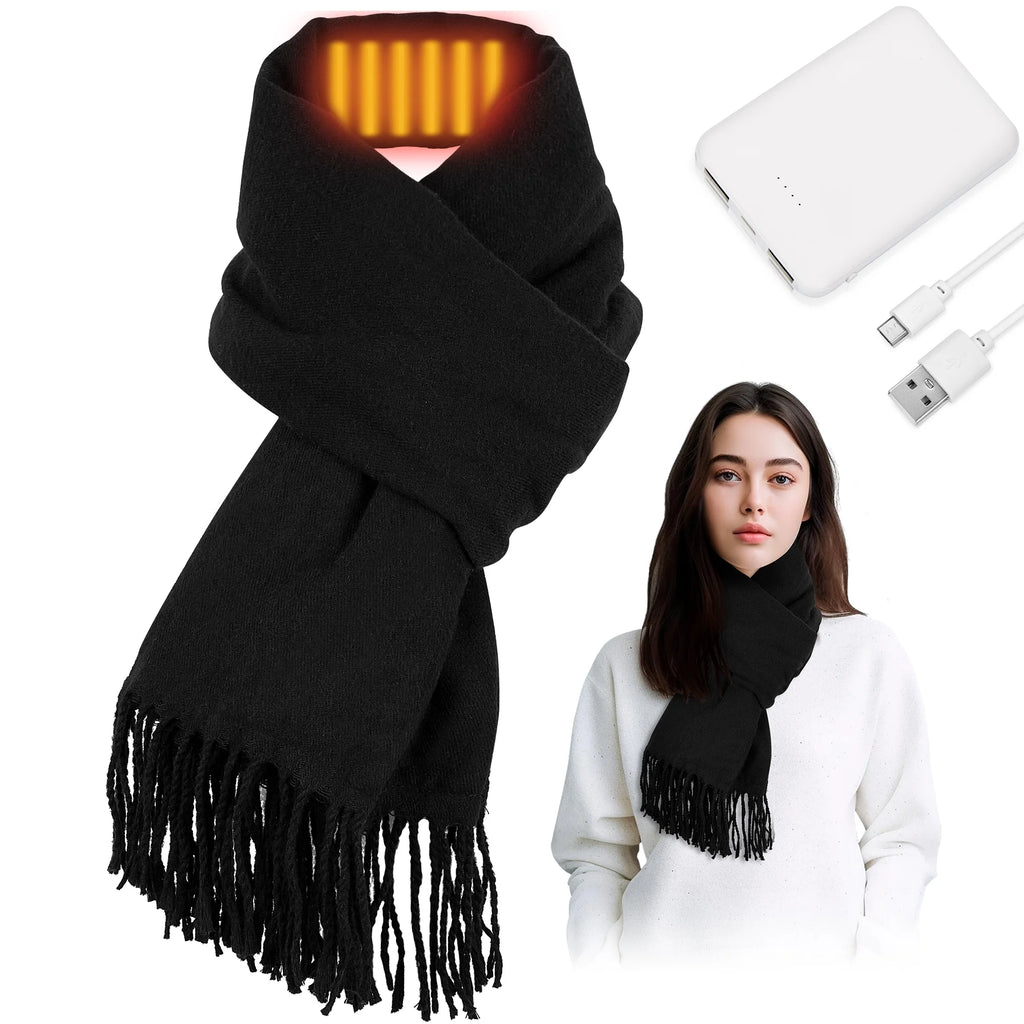 Heated Scarf Black H380