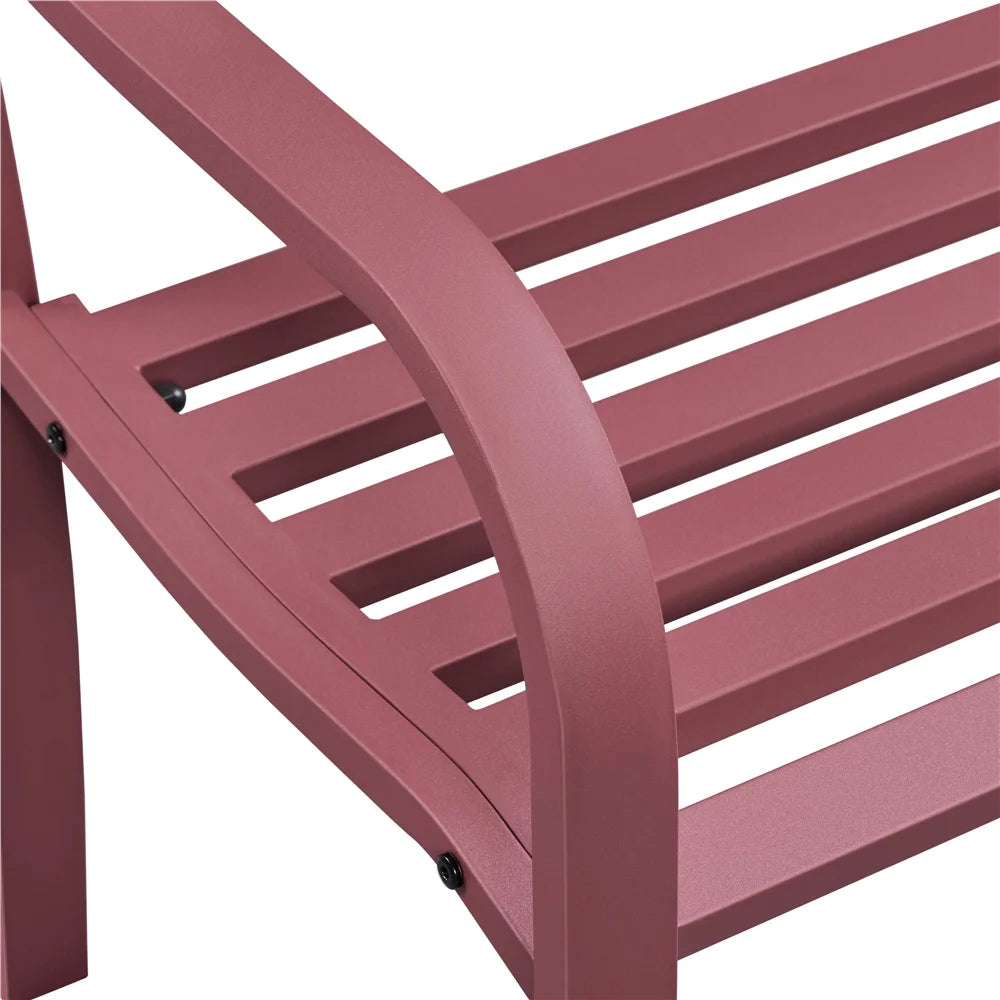 Red Patio Garden Bench I983