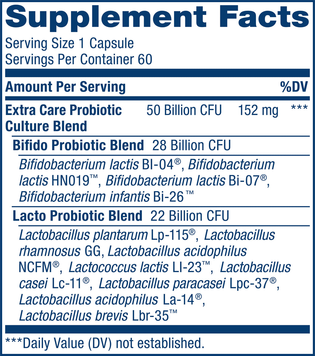 60 Vegetarian Probiotic Capsules 50 Billion CFU K34414
