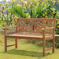 Natural Teak Wood Patio Bench B885527