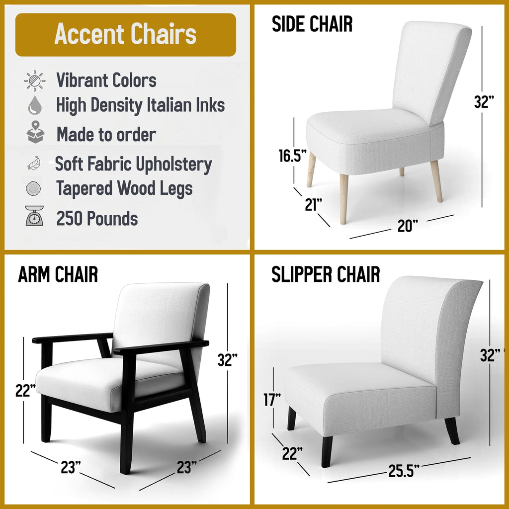 Upholstered Accent Arm Chair W7568