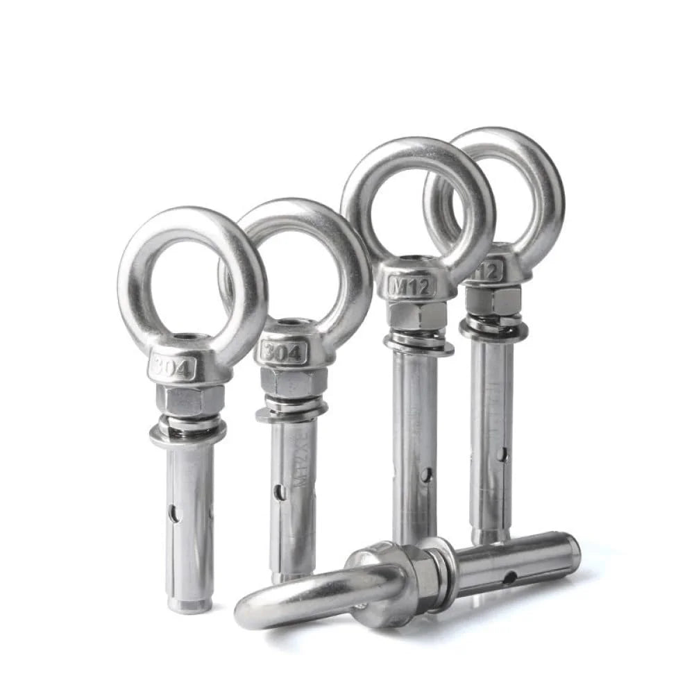 304 Stainless Steel Lifting Eye Bolt M8x70mm 2pcs M3939