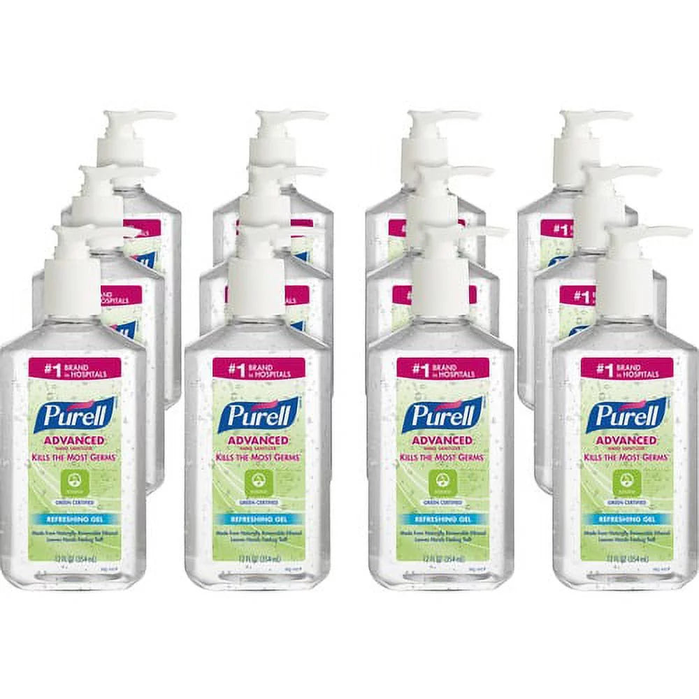 Hand Sanitizer Gel 12 fl oz Pump Bottle V6081