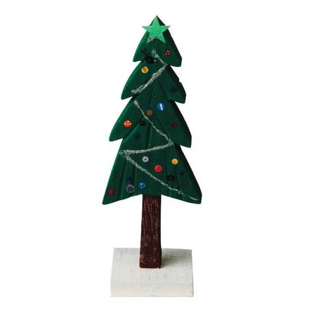 Unfinished Wooden Pine Trees, Pack of 6 N754