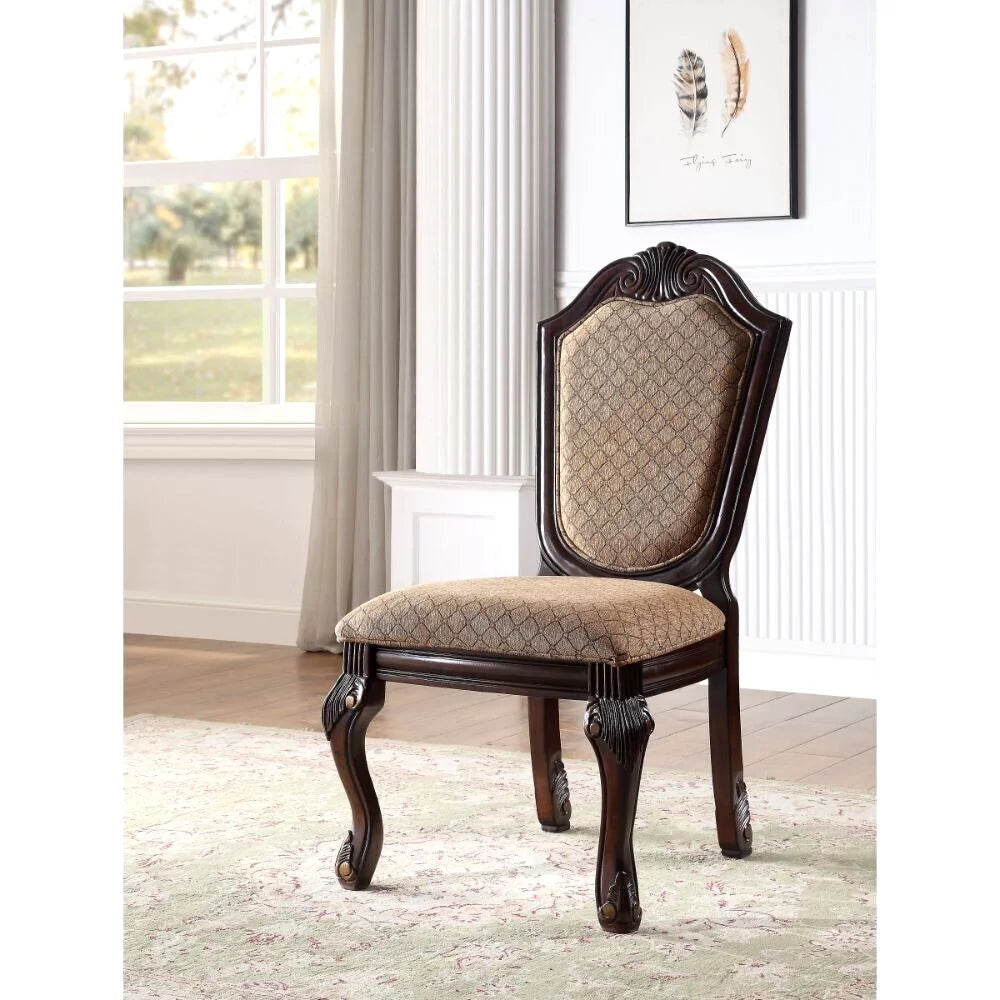 Espresso Finish Wooden Dining Side Chairs 6pc Set C737