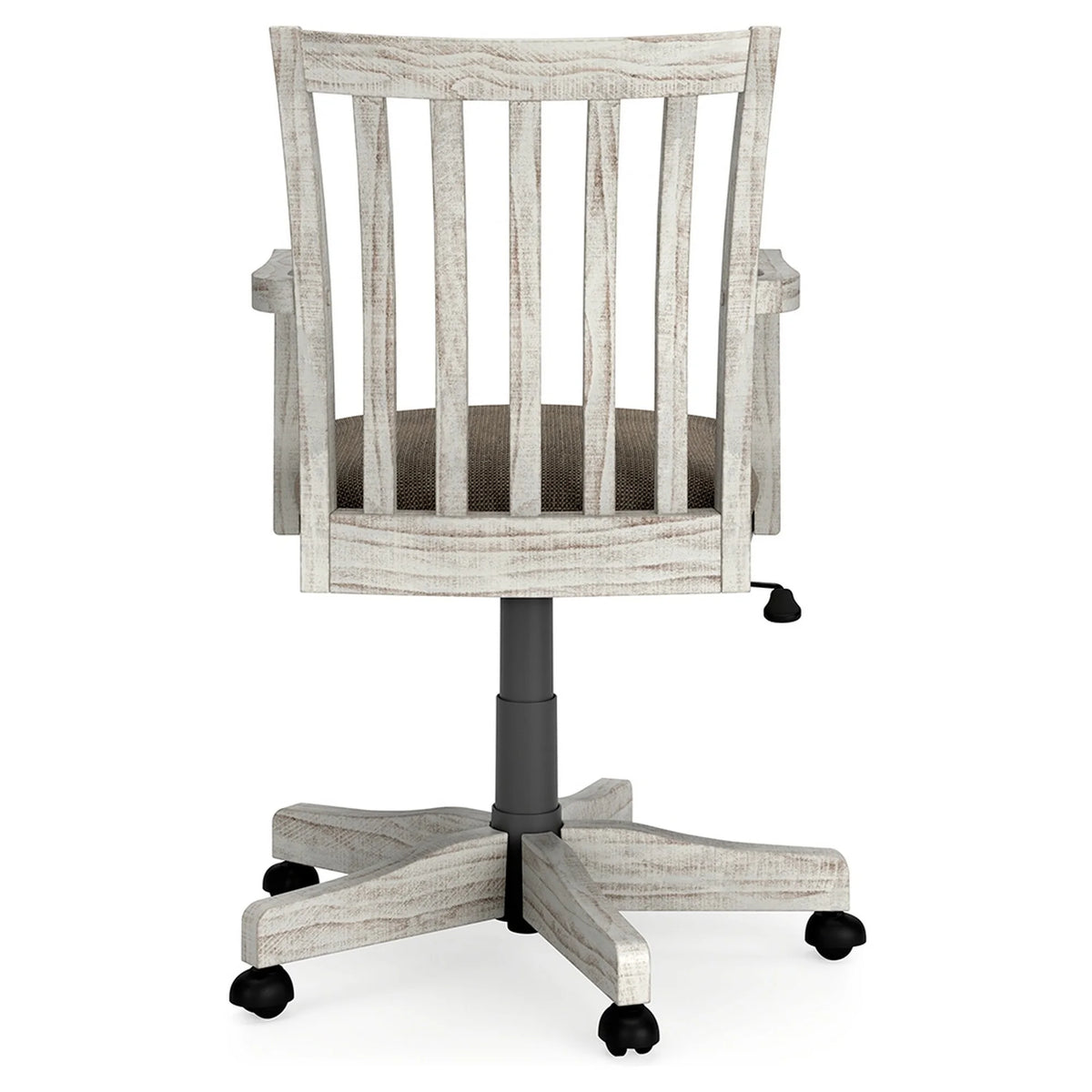 23 Inch Antique White Swivel Home Office Chair K514333