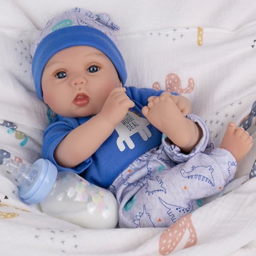 Lifelike Girl Doll 22 inch Silicone Newborn Baby Doll with Bunny Toy H2852