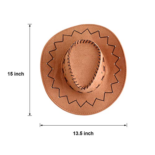 6 Set Western Cowboy Hat with Bandanna X209