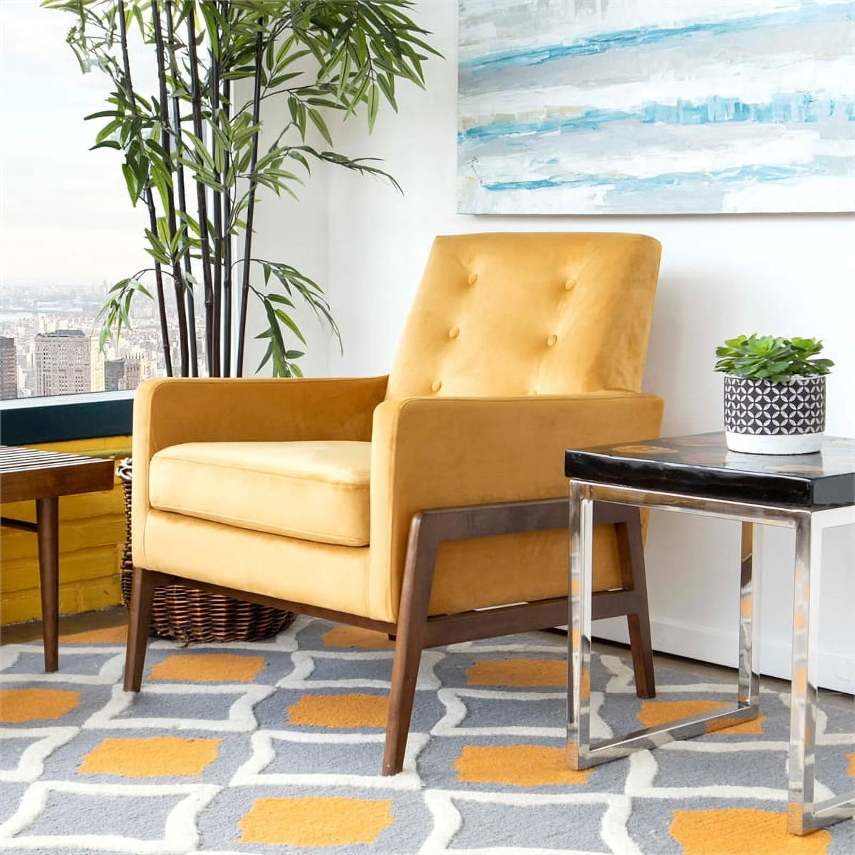 Yellow Lounge Chair M444