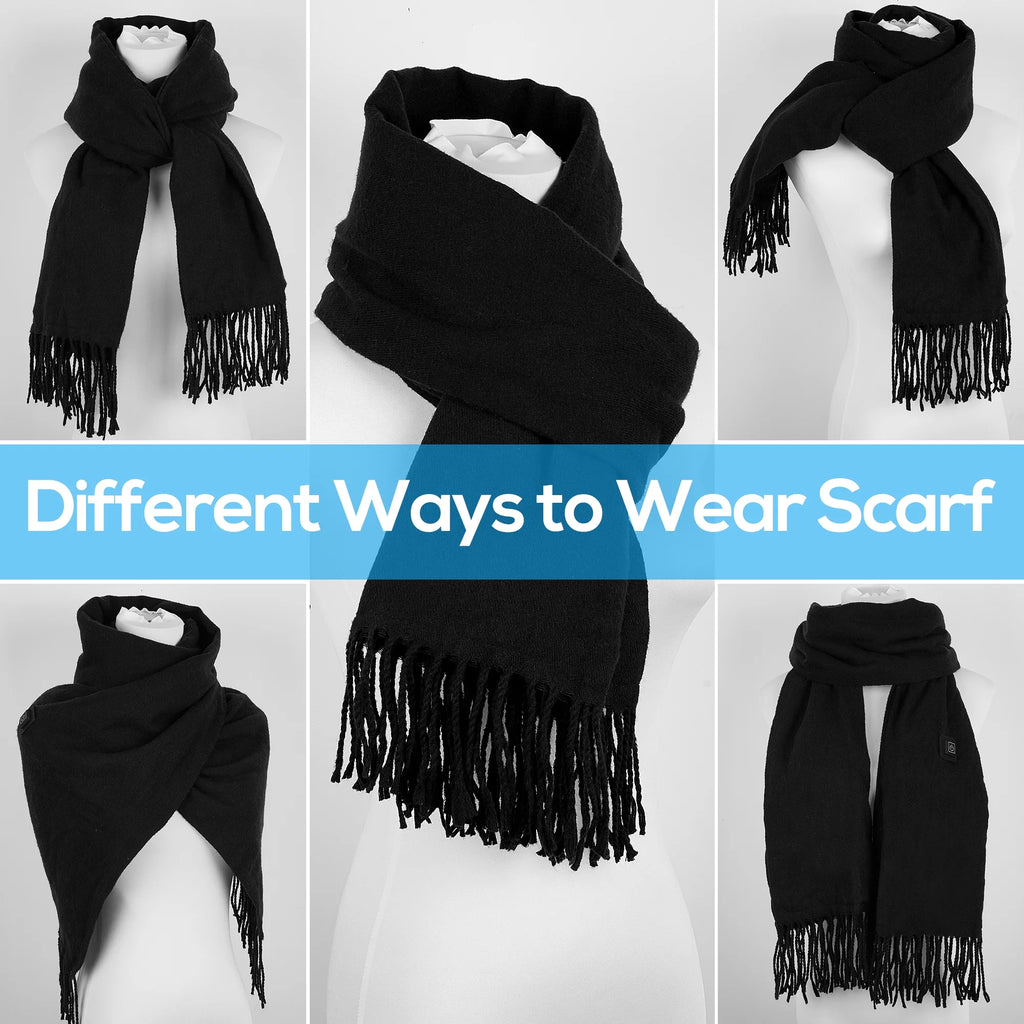 Heated Scarf Black H380