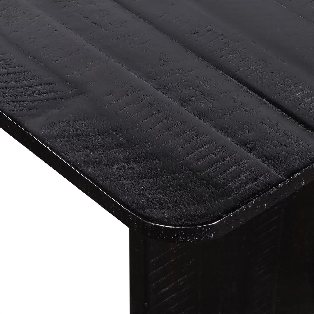 Black Wood Metal Console Table F99999