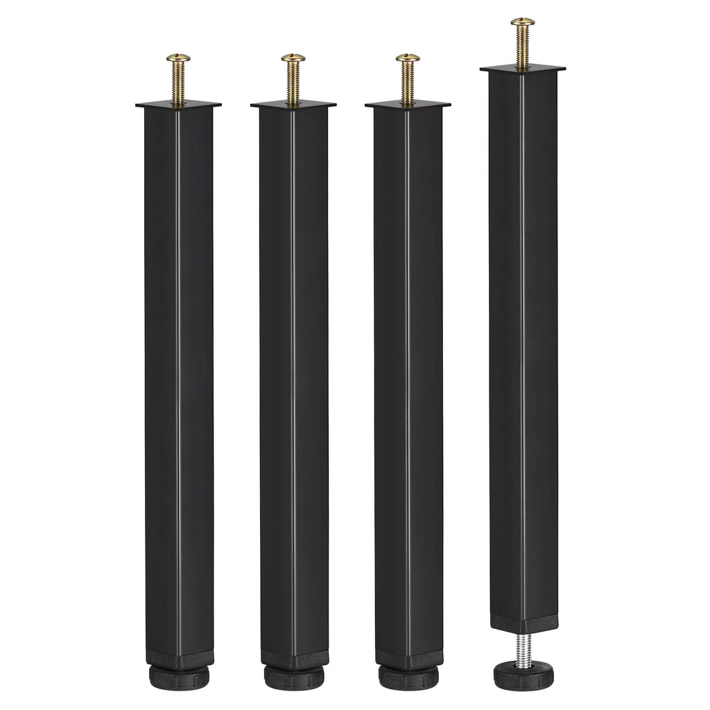 Adjustable Height Bed Frame Support Legs 4 Pack Black H52302