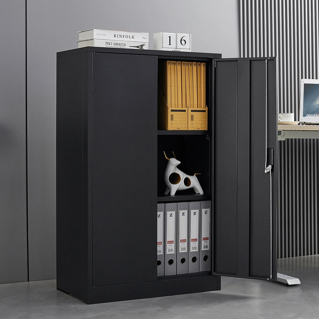 Metal Lockable Storage Cabinets with Doors and Shelves E768